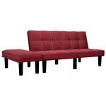 Casa si Gradina - Mobilier - Canapele si coltare - Canapele - Canapea cu 2 locuri, rosu vin, material textil - Infinity.ro