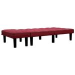 Casa si Gradina - Mobilier - Canapele si coltare - Canapele - Canapea cu 2 locuri, rosu vin, material textil - Infinity.ro