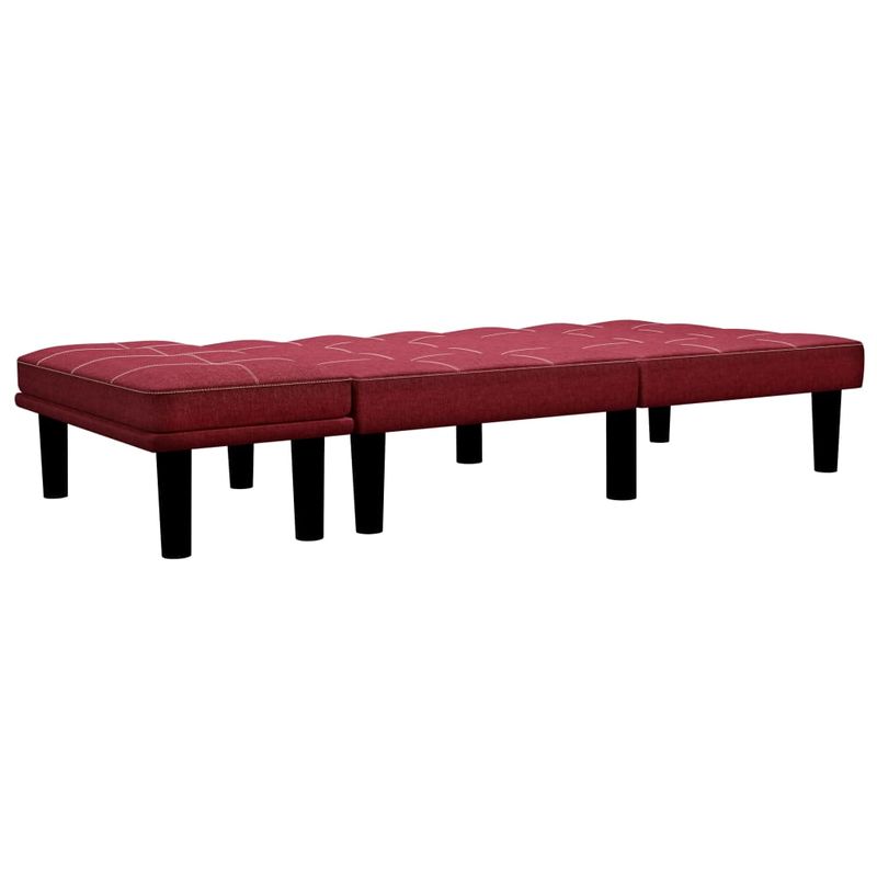 Casa si Gradina - Mobilier - Canapele si coltare - Canapele - Canapea cu 2 locuri, rosu vin, material textil - Infinity.ro
