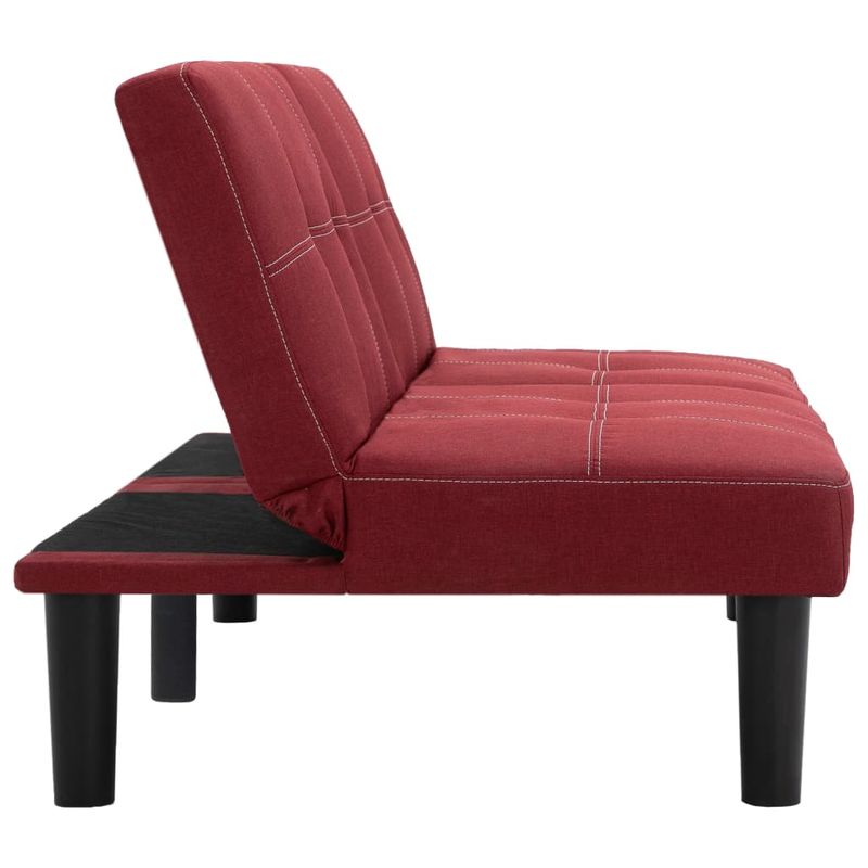 Casa si Gradina - Mobilier - Canapele si coltare - Canapele - Canapea cu 2 locuri, rosu vin, material textil - Infinity.ro