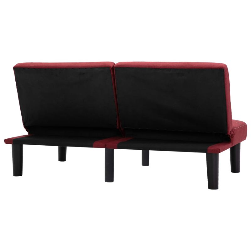 Casa si Gradina - Mobilier - Canapele si coltare - Canapele - Canapea cu 2 locuri, rosu vin, material textil - Infinity.ro
