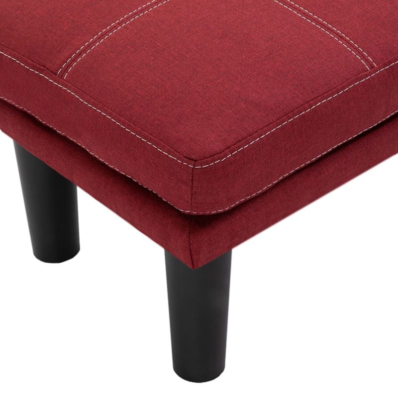 Casa si Gradina - Mobilier - Canapele si coltare - Canapele - Canapea cu 2 locuri, rosu vin, material textil - Infinity.ro