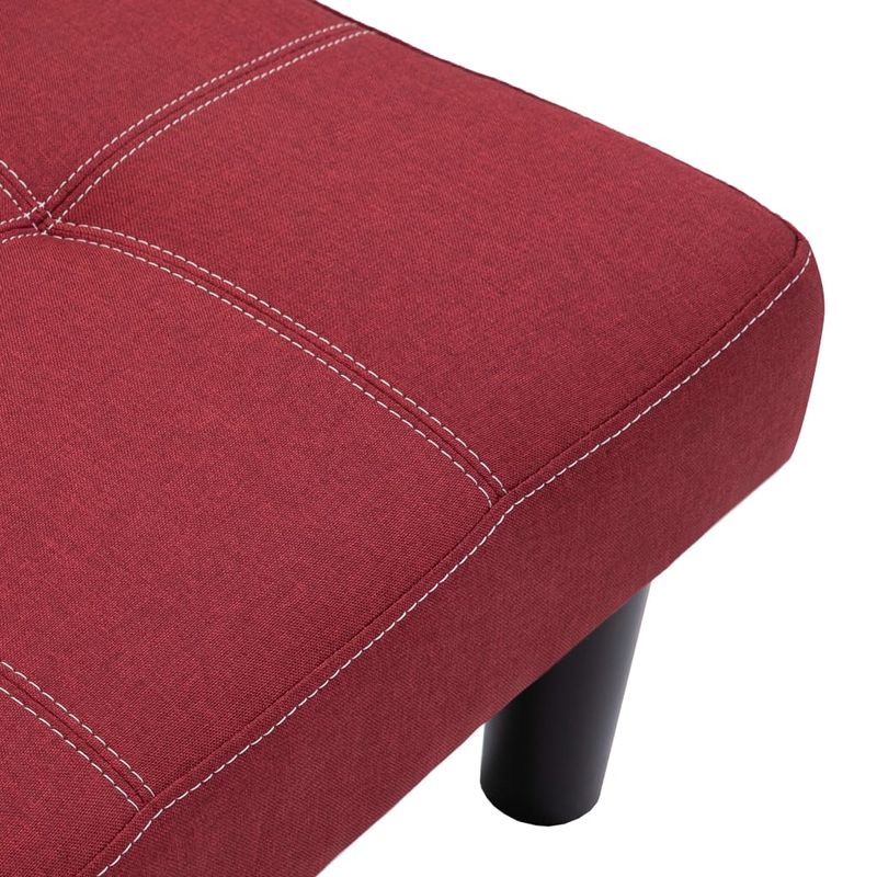 Casa si Gradina - Mobilier - Canapele si coltare - Canapele - Canapea cu 2 locuri, rosu vin, material textil - Infinity.ro