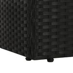 Casa si Gradina - Gradina si terasa - Mobilier exterior - Scaune si sezlonguri gradina - Pat de gradina, negru, 195 x 60 cm, poliratan - Infinity.ro