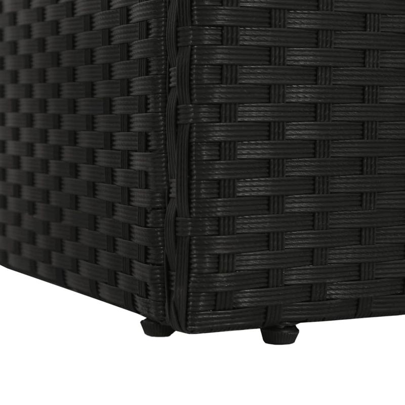 Casa si Gradina - Gradina si terasa - Mobilier exterior - Scaune si sezlonguri gradina - Pat de gradina, negru, 195 x 60 cm, poliratan - Infinity.ro