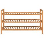 Casa si Gradina - Mobilier - Organizare si depozitare - Organizator incaltaminte - Pantofar cu 3 rafturi, 100x27x60 cm, lemn masiv de stejar - Infinity.ro