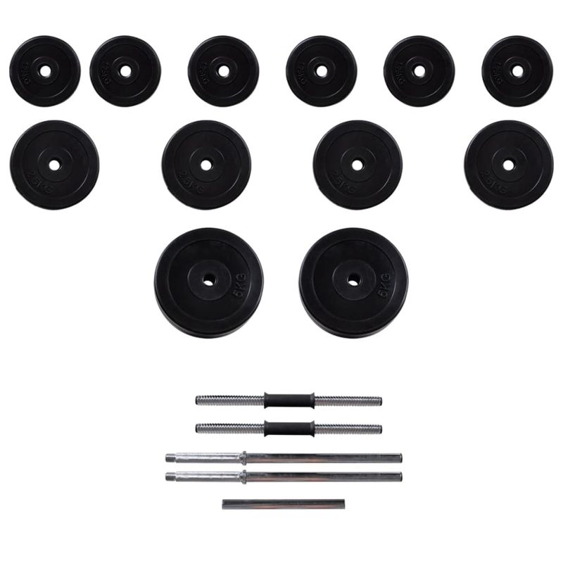 Sport si Outdoor - Fitness - Aparate fitness - Aparate si banci multifunctionale - Turn de forta cu set de haltere si gantere ,5 kg - Infinity.ro