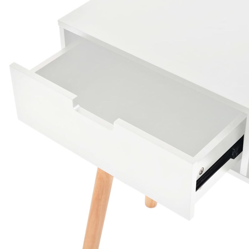 Casa si Gradina - Mobilier - Comode si corpuri - Console - Masa consola, lemn masiv de pin 80x30x72 cm, alb - Infinity.ro