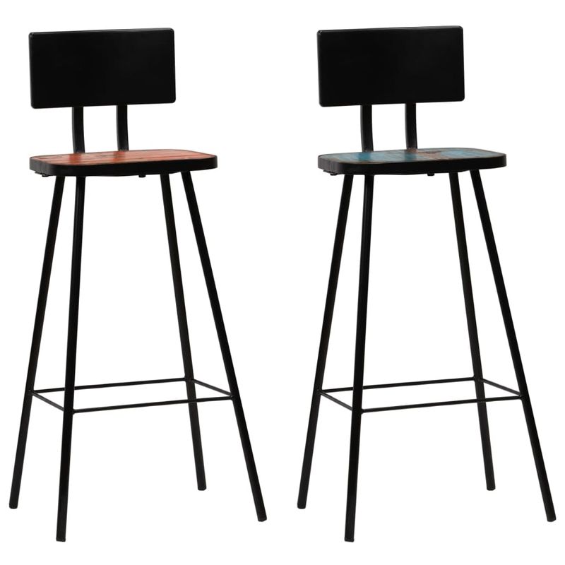 Casa si Gradina - Mobilier - Seturi de mobilier - Seturi bucatarie - Set mobilier de bar, 3 piese, multicolor, lemn masiv reciclat - Infinity.ro