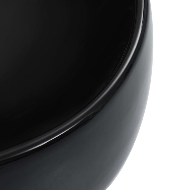 Casa si Gradina - Sanitare - Lavoar baie si accesorii - Lavoare si piedestale - Chiuveta de baie, negru, 44,5x39,5x14,5 cm, ceramica - Infinity.ro