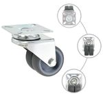 Casa si Gradina - Constructii - Depozitare, transport si protectie - Accesorii echipamente pentru transport si ridicat - Roti pivotante duble, 4 buc., 50 mm - Infinity.ro