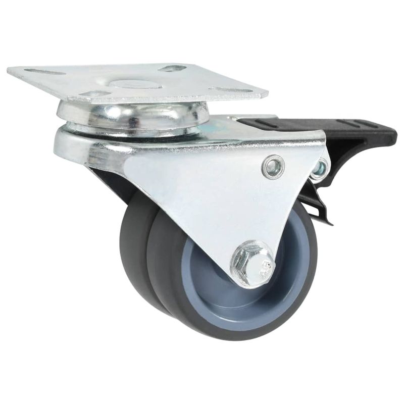 Casa si Gradina - Constructii - Depozitare, transport si protectie - Accesorii echipamente pentru transport si ridicat - Roti pivotante duble, 4 buc., 50 mm - Infinity.ro