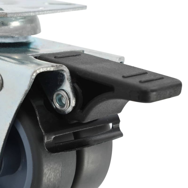 Casa si Gradina - Constructii - Depozitare, transport si protectie - Accesorii echipamente pentru transport si ridicat - Roti pivotante duble, 4 buc., 50 mm - Infinity.ro