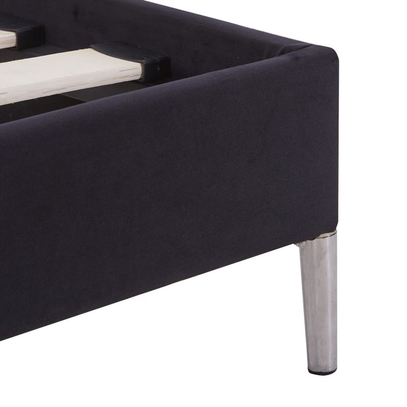 Casa si Gradina - Mobilier - Paturi si accesorii - Paturi - Cadru de pat, negru, 90 x 200 cm, material textil - Infinity.ro