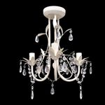 Casa si Gradina - Corpuri si surse de iluminat - Lustre si pendule - Lampa de plafon suspendata, cristal, candelabru alb elegant - Infinity.ro