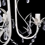 Casa si Gradina - Corpuri si surse de iluminat - Lustre si pendule - Lampa de plafon suspendata, cristal, candelabru alb elegant - Infinity.ro