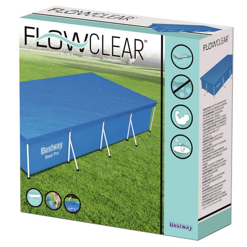 Casa si Gradina - Constructii - Scari si accesorii interioare - Alte accesorii pentru piscine - Bestway Prelata de piscina Flowclear, 400 x 211 cm - Infinity.ro