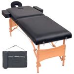 Ingrijire personala si Cosmetice - Sanatate si wellness - Articole wellness - Fotolii de masaj - Masa de masaj pliabila cu 2 zone, 10 cm grosime, negru - Infinity.ro
