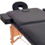 Ingrijire personala si Cosmetice - Sanatate si wellness - Articole wellness - Fotolii de masaj - Masa de masaj pliabila cu 2 zone, 10 cm grosime, negru - Infinity.ro