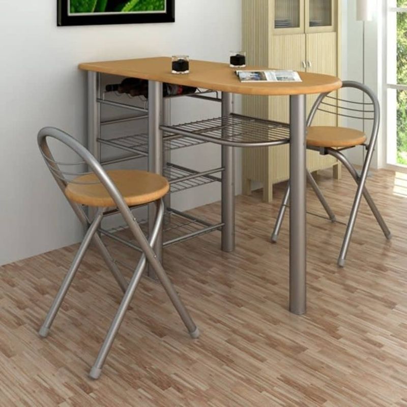 Casa si Gradina - Mobilier - Seturi de mobilier - Seturi mese si scaune - Set masa si scaune / bucatarie / bar mic dejun, lemn - Infinity.ro