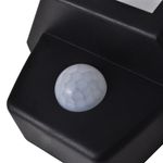 Casa si Gradina - Corpuri si surse de iluminat - Iluminat exterior - Lampi solare - Lampa solara de perete cu senzor de miscare , 2 buc., negru - Infinity.ro