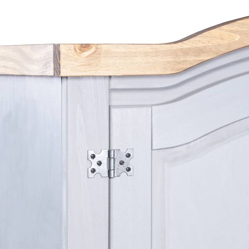 Casa si Gradina - Mobilier - Dulapuri si sifoniere - Sifoniere - Sifonier din lemn de pin mexican cu , gri, lemn de pin mexican, 2 usi, gama Corona - Infinity.ro