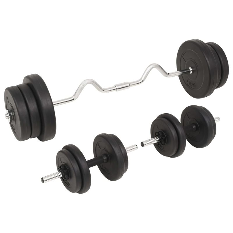 Sport si Outdoor - Fitness - Greutati si echipament - Greutati - Set de haltere si gantere, 60 kg - Infinity.ro