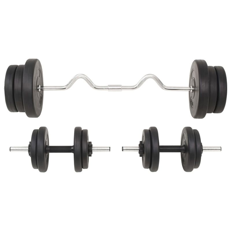 Sport si Outdoor - Fitness - Greutati si echipament - Greutati - Set de haltere si gantere, 60 kg - Infinity.ro