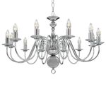 Casa si Gradina - Corpuri si surse de iluminat - Lustre si pendule - Candelabru, argintiu, 12 becuri x E14 - Infinity.ro