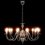 Casa si Gradina - Corpuri si surse de iluminat - Lustre si pendule - Candelabru, argintiu, 12 becuri x E14 - Infinity.ro