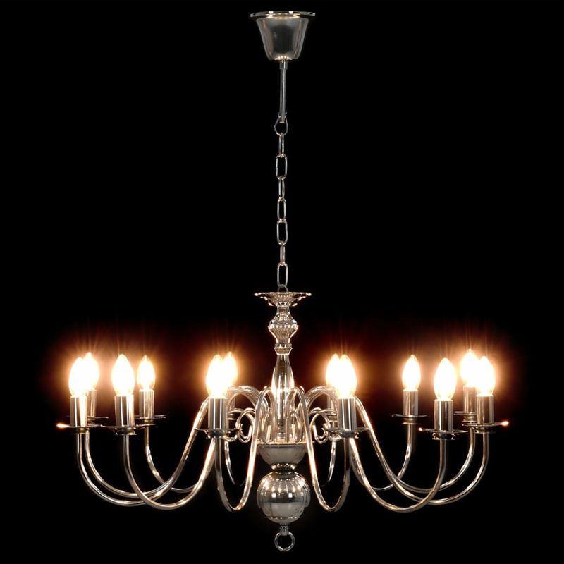 Casa si Gradina - Corpuri si surse de iluminat - Lustre si pendule - Candelabru, argintiu, 12 becuri x E14 - Infinity.ro