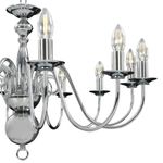 Casa si Gradina - Corpuri si surse de iluminat - Lustre si pendule - Candelabru, argintiu, 12 becuri x E14 - Infinity.ro