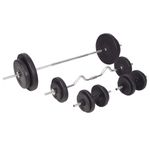 Sport si Outdoor - Fitness - Greutati si echipament - Greutati - Set de haltere si gantere 90 kg - Infinity.ro