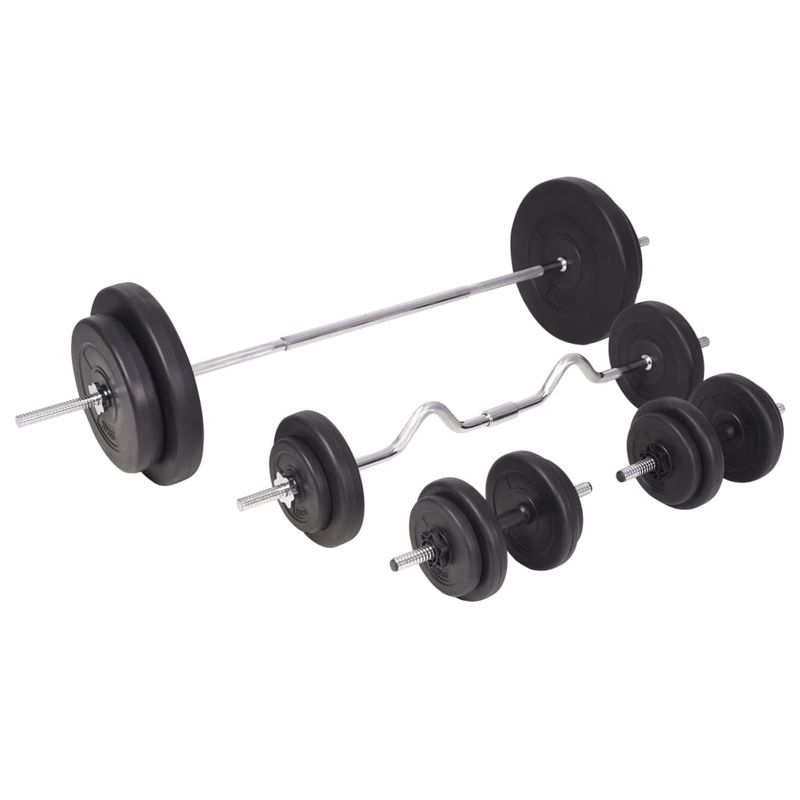 Sport si Outdoor - Fitness - Greutati si echipament - Greutati - Set de haltere si gantere 90 kg - Infinity.ro