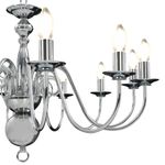 Casa si Gradina - Corpuri si surse de iluminat - Lustre si pendule - Candelabru, argintiu, 12 becuri x E14 - Infinity.ro