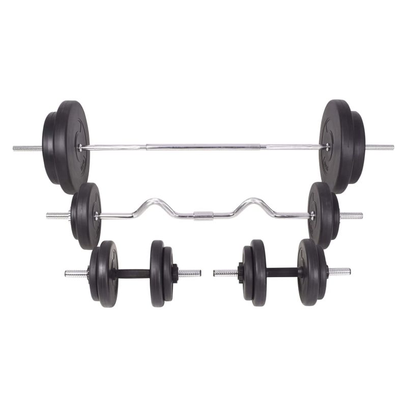 Sport si Outdoor - Fitness - Greutati si echipament - Greutati - Set de haltere si gantere 90 kg - Infinity.ro