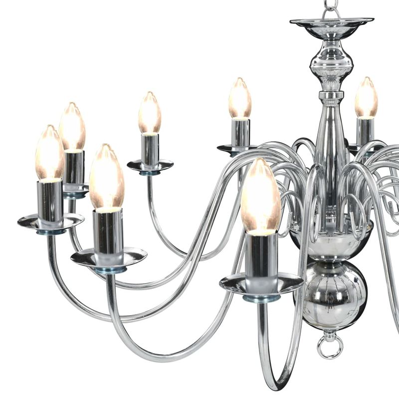 Casa si Gradina - Corpuri si surse de iluminat - Lustre si pendule - Candelabru, argintiu, 12 becuri x E14 - Infinity.ro