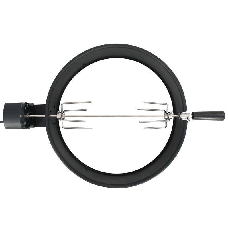 Electronice si Electrocasnice - Electrocasnice bucatarie - Aparate de gatit & desert - Gratare electrice - Set de rotisor cu inel pentru gratar, negru, 47 cm - Infinity.ro