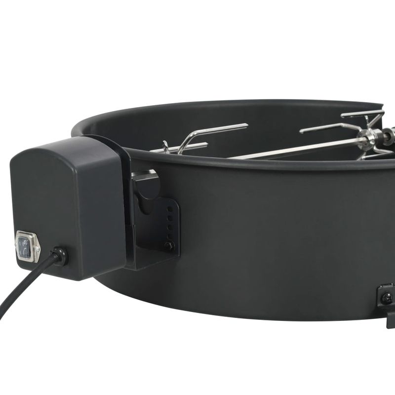 Electronice si Electrocasnice - Electrocasnice bucatarie - Aparate de gatit & desert - Gratare electrice - Set de rotisor cu inel pentru gratar, negru, 47 cm - Infinity.ro