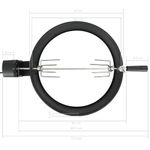 Electronice si Electrocasnice - Electrocasnice bucatarie - Aparate de gatit & desert - Gratare electrice - Set de rotisor cu inel pentru gratar, negru, 47 cm - Infinity.ro