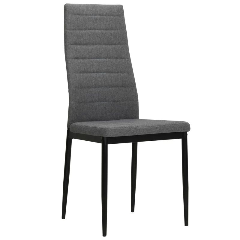 Casa si Gradina - Mobilier - Scaune si fotolii - Scaune - Scaune de bucatarie pivotante, 4 buc., gri deschis, textil - Infinity.ro