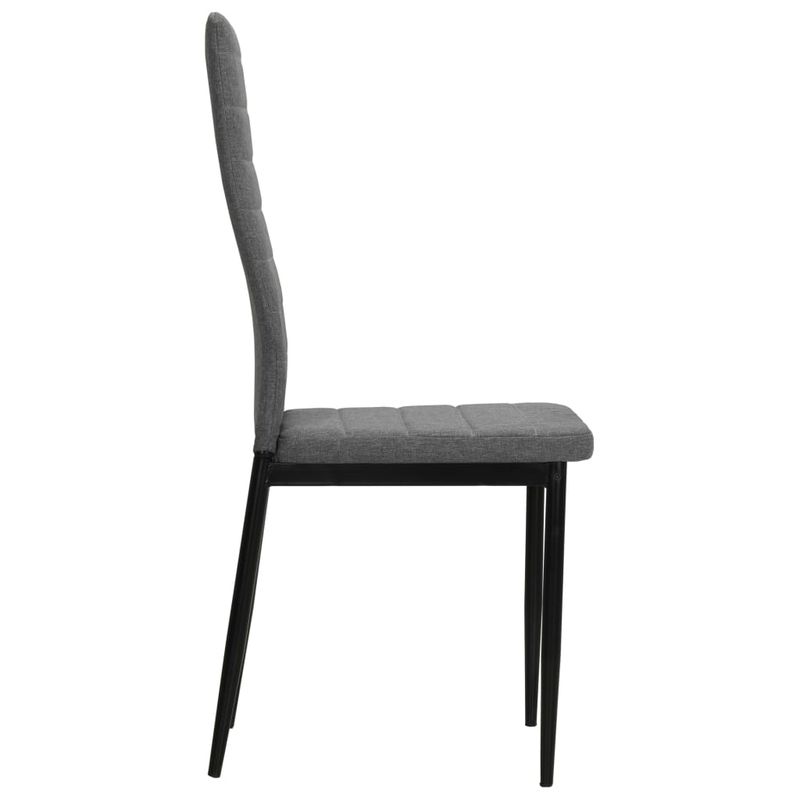 Casa si Gradina - Mobilier - Scaune si fotolii - Scaune - Scaune de bucatarie pivotante, 4 buc., gri deschis, textil - Infinity.ro