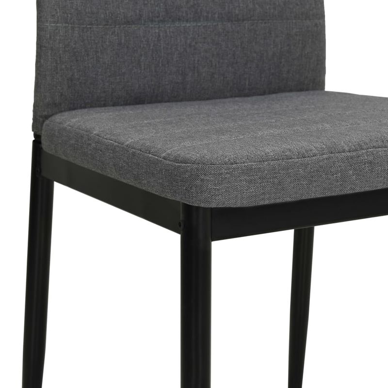 Casa si Gradina - Mobilier - Scaune si fotolii - Scaune - Scaune de bucatarie pivotante, 4 buc., gri deschis, textil - Infinity.ro