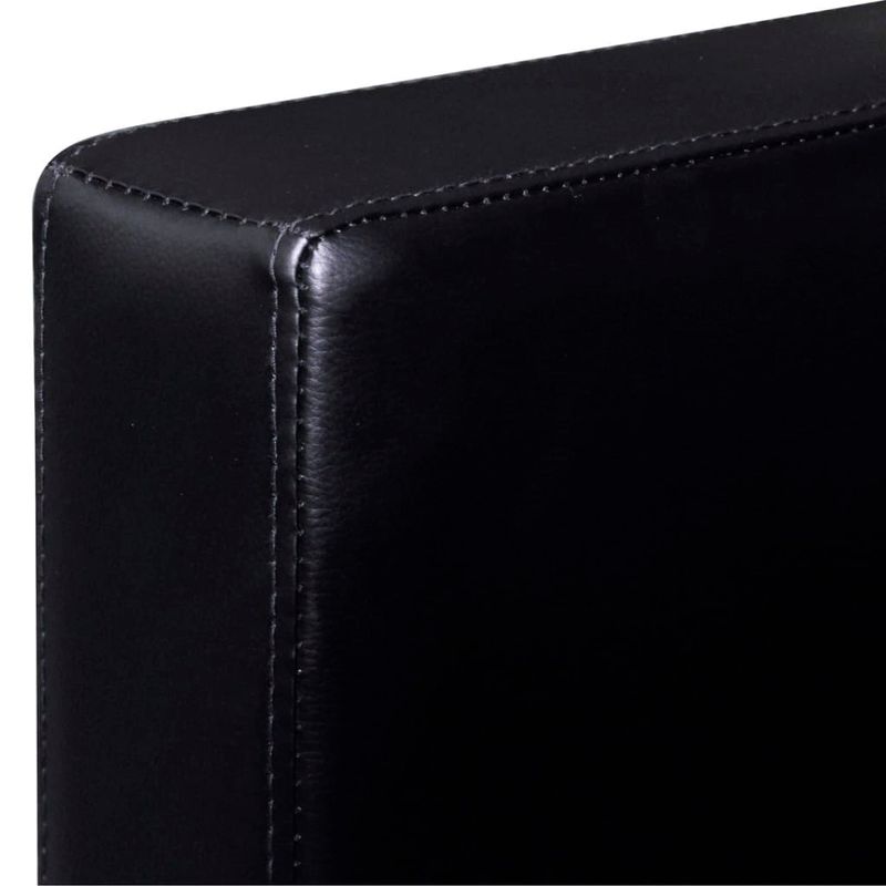 Casa si Gradina - Mobilier - Canapele si coltare - Canapele - Canapea modulara cu 3 locuri, piele artificiala, negru - Infinity.ro