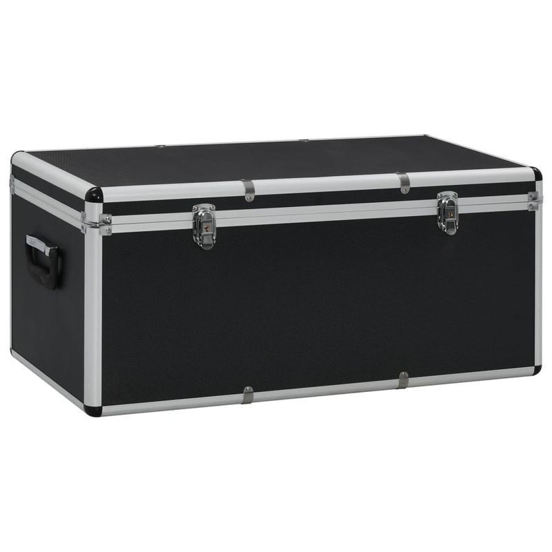Casa si Gradina - Constructii - Depozitare, transport si protectie - Organizatoare si cutii scule - Cutii de depozitare, 3 buc., negru, aluminiu - Infinity.ro
