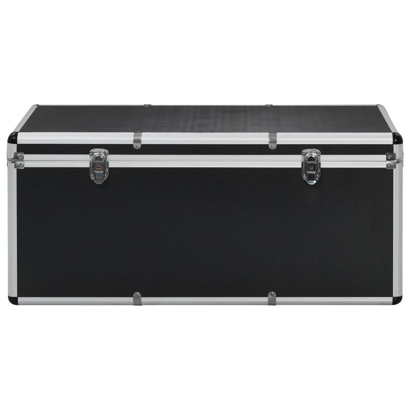 Casa si Gradina - Constructii - Depozitare, transport si protectie - Organizatoare si cutii scule - Cutii de depozitare, 3 buc., negru, aluminiu - Infinity.ro