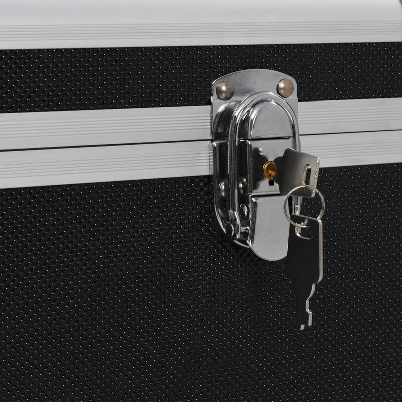 Casa si Gradina - Constructii - Depozitare, transport si protectie - Organizatoare si cutii scule - Cutii de depozitare, 3 buc., negru, aluminiu - Infinity.ro