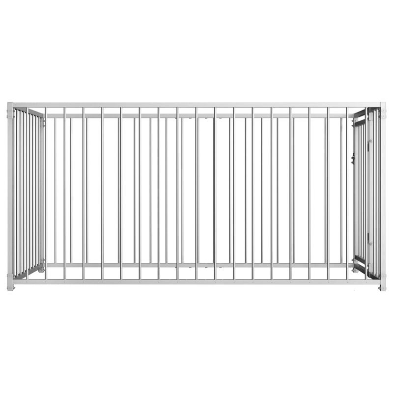 Petshop - Accesorii petshop - Culcusuri si custi - Tarcuri si colivii - Padoc de caini pentru exterior, 100 x 200 x 100 cm - Infinity.ro