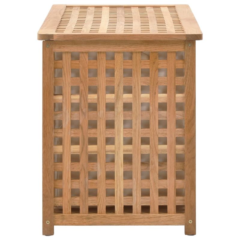 Casa si Gradina - Sanitare - Suporturi si accesorii baie - Accesorii baie - Cufar de rufe, 77,5x37,5x46,5 cm, lemn masiv de nuc - Infinity.ro