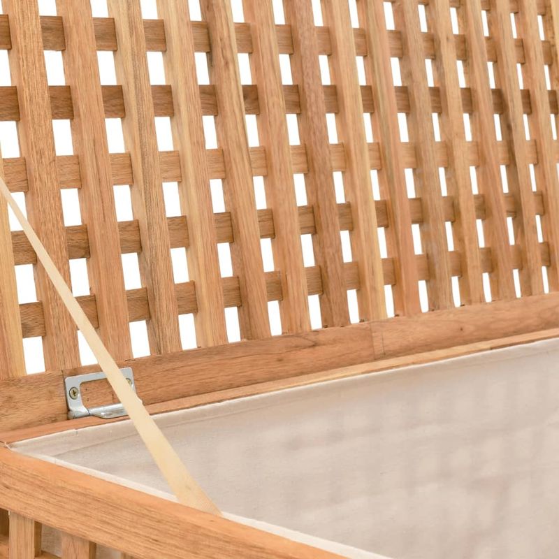 Casa si Gradina - Sanitare - Suporturi si accesorii baie - Accesorii baie - Cufar de rufe, 77,5x37,5x46,5 cm, lemn masiv de nuc - Infinity.ro